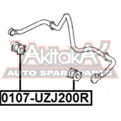 Втулка стабилизатора Asva, арт. 0107-UZJ200R