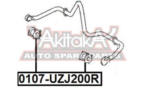 Втулка стабилизатора Asva, арт. 0107-UZJ200R