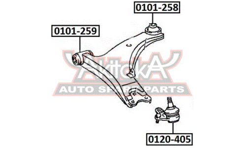 Опора шаровая Asva, арт. 0120-405