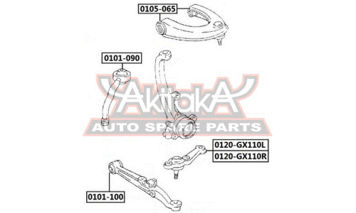 Опора шаровая Asva, арт. 0120-GX110L