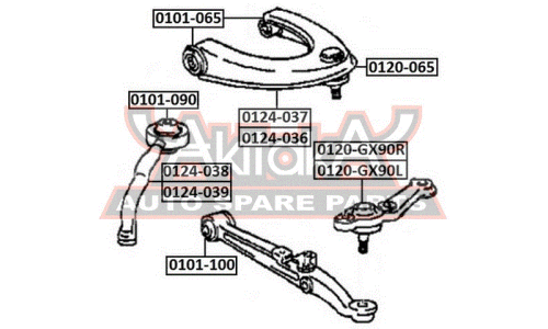 Опора шаровая Asva, арт. 0120-GX90L