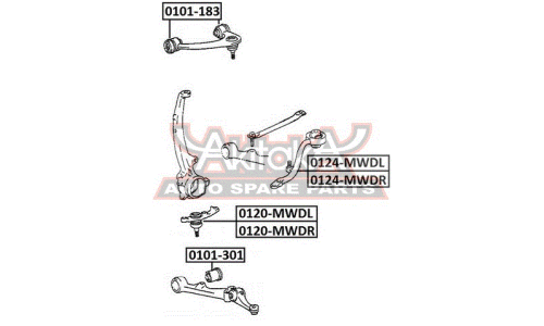 Опора шаровая Asva, арт. 0120-MWDL