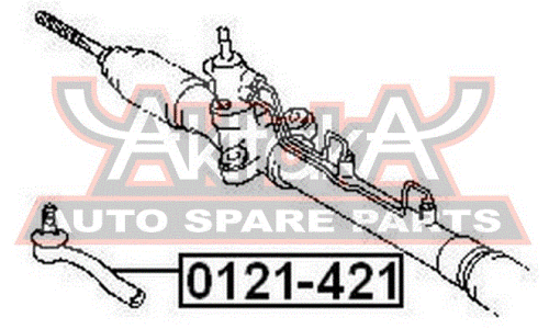 Наконечник рулевой тяги Asva, арт. 0121-421