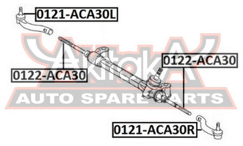 Наконечник рулевой тяги Asva, правый, арт. 0121-ACA30R