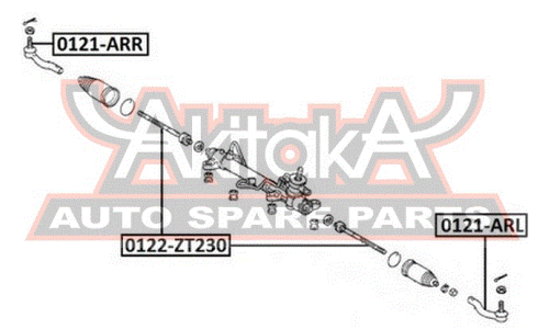 Наконечник рулевой тяги Asva, арт. 0121-ARR