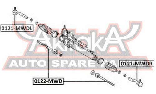 Наконечник рулевой тяги Akitaka, арт. 0121-MWDR