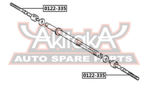 Тяга рулевая | перед прав/лев Asva, арт. 0122-335