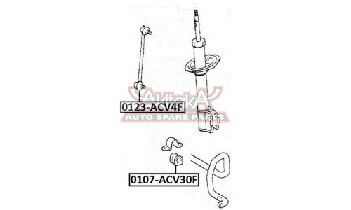 Стойка стабилизатора (линк) Asva, арт. 0123-ACV4F