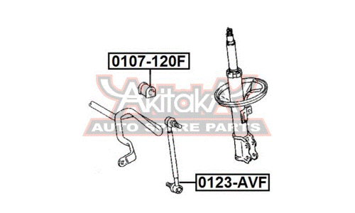 Стойка стабилизатора (линк) Asva, арт. 0123-AVF