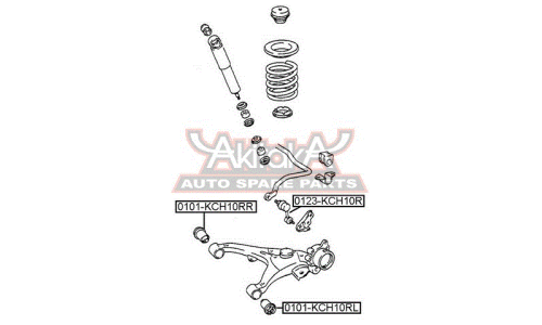 Стойка стабилизатора (линк) Asva, арт. 0123-KCH10R