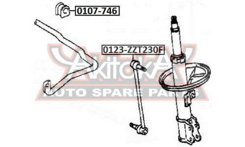 Стойка стабилизатора (линк) Asva, арт. 0123-ZZT230F