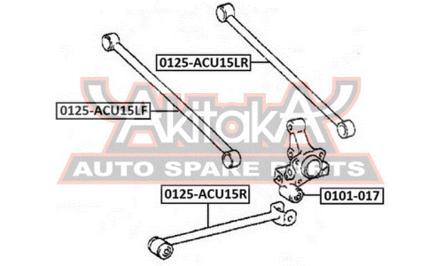 Тяга подвески Asva, арт. 0125-ACU15R