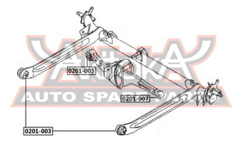 Сайлентблок Asva, арт. 0201-007