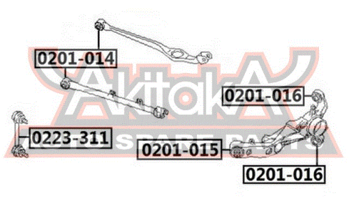 Сайлентблок Asva, арт. 0201-014