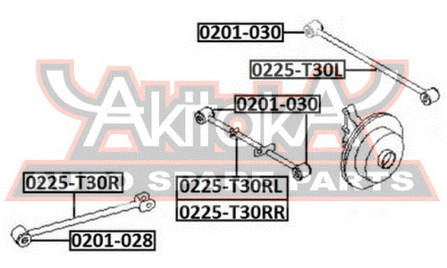 Сайлентблок Asva, арт. 0201-030