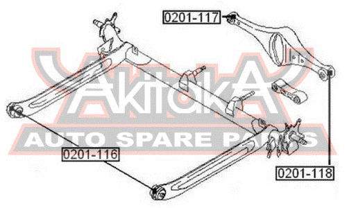 Сайлентблок Asva, арт. 0201-116