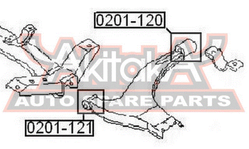 Сайлентблок Asva, арт. 0201-121