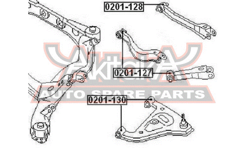 Сайлентблок Asva, арт. 0201-128