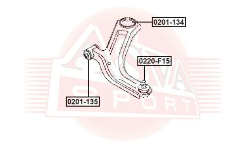 Сайлентблок Asva, арт. 0201-135