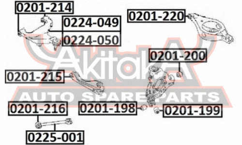 Сайлентблок Asva, арт. 0201-216