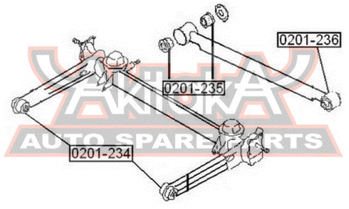 Сайлентблок Asva, арт. 0201-234