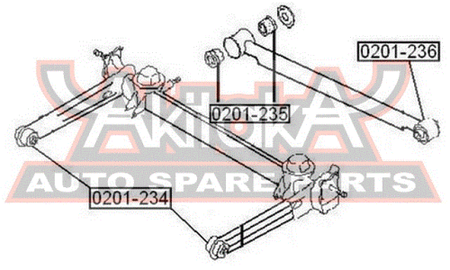 Сайлентблок Asva, арт. 0201-236