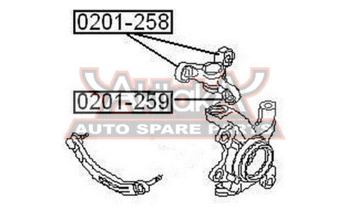 Сайлентблок Asva, арт. 0201-258
