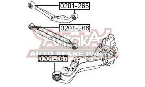 Сайлентблок Asva, арт. 0201-266