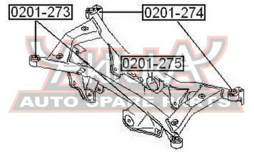 Подушка дифференциала | зад прав/лев Asva, арт. 0201-275