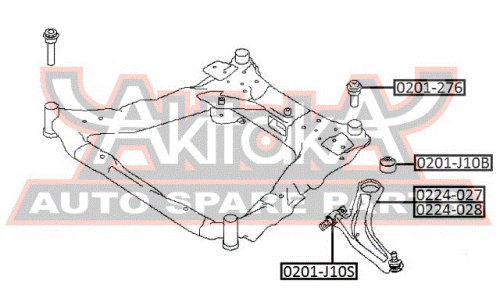 Сайлентблок Asva, арт. 0201-276