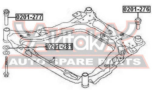 Сайлентблок Asva, арт. 0201-281