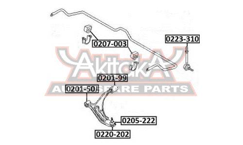 Сайлентблок Asva, арт. 0201-99