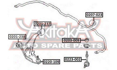 Втулка Asva, арт. 0207-023