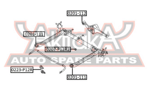 Втулка Asva, арт. 0207-P12R2