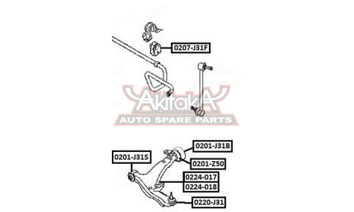 Опора шаровая Asva, арт. 0220-J31