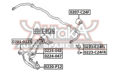 Опора шаровая Asva, арт. 0220-P12
