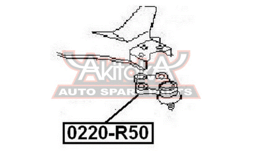 Опора шаровая Asva, арт. 0220-R50