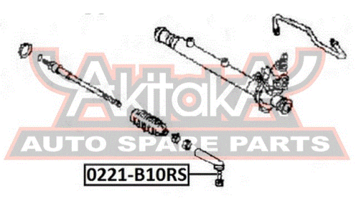 Наконечник рулевой тяги Asva, арт. 0221-B10RS