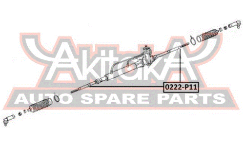 Тяга рулевая Asva, арт. 0222-P11
