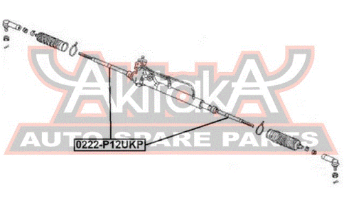 Тяга рулевая Asva, арт. 0222-P12UKP