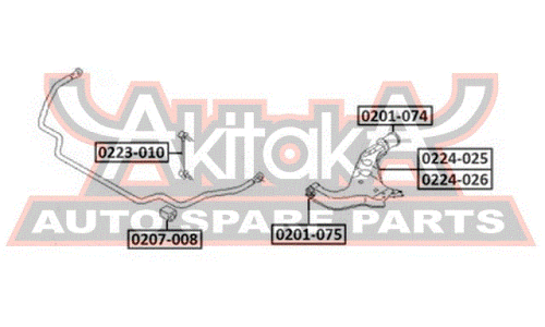 Стойка стабилизатора (линк) Asva, арт. 0223-010