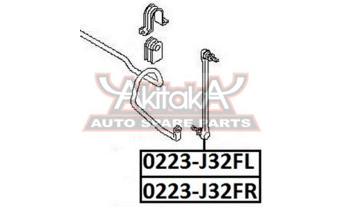 Стойка стабилизатора (линк) Asva, арт. 0223-J32FL