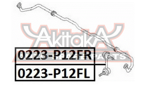 Стойка стабилизатора (линк) Asva, арт. 0223-P12FL