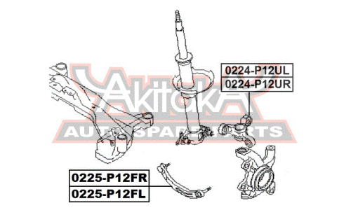 Тяга подвески Asva, арт. 0225-P12FR