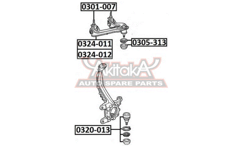 Сайлентблок Asva, арт. 0301-007