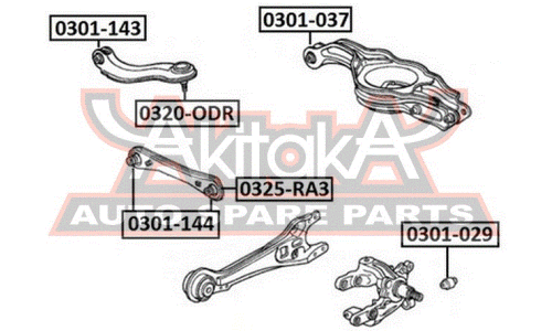 Сайлентблок Asva, арт. 0301-029