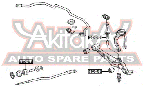 Сайлентблок Asva, арт. 0301-035
