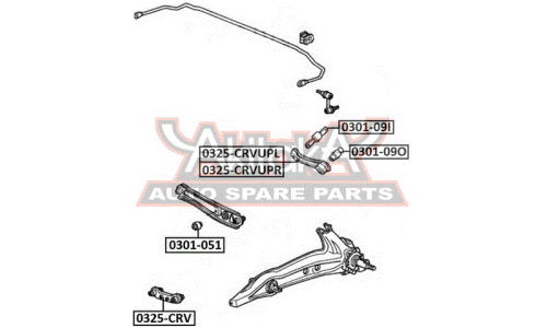 Сайлентблок Asva, арт. 0301-051