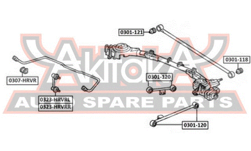 Сайлентблок Asva, арт. 0301-121