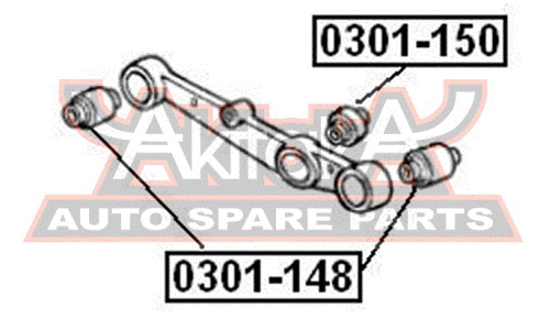 Сайлентблок Asva, арт. 0301-148